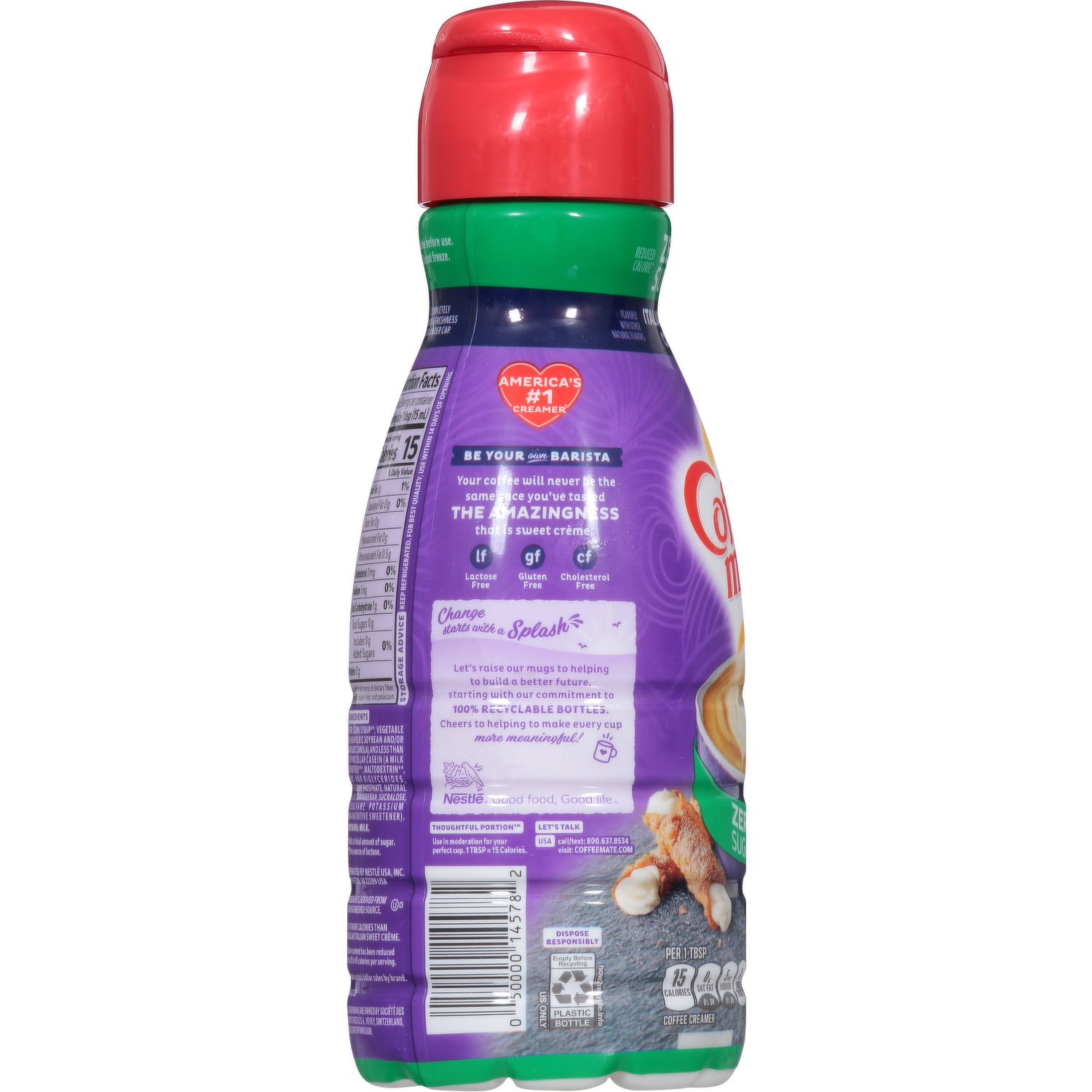 Coffee Mate Coffee Creamer Zero Sugar Italian Sweet Creme