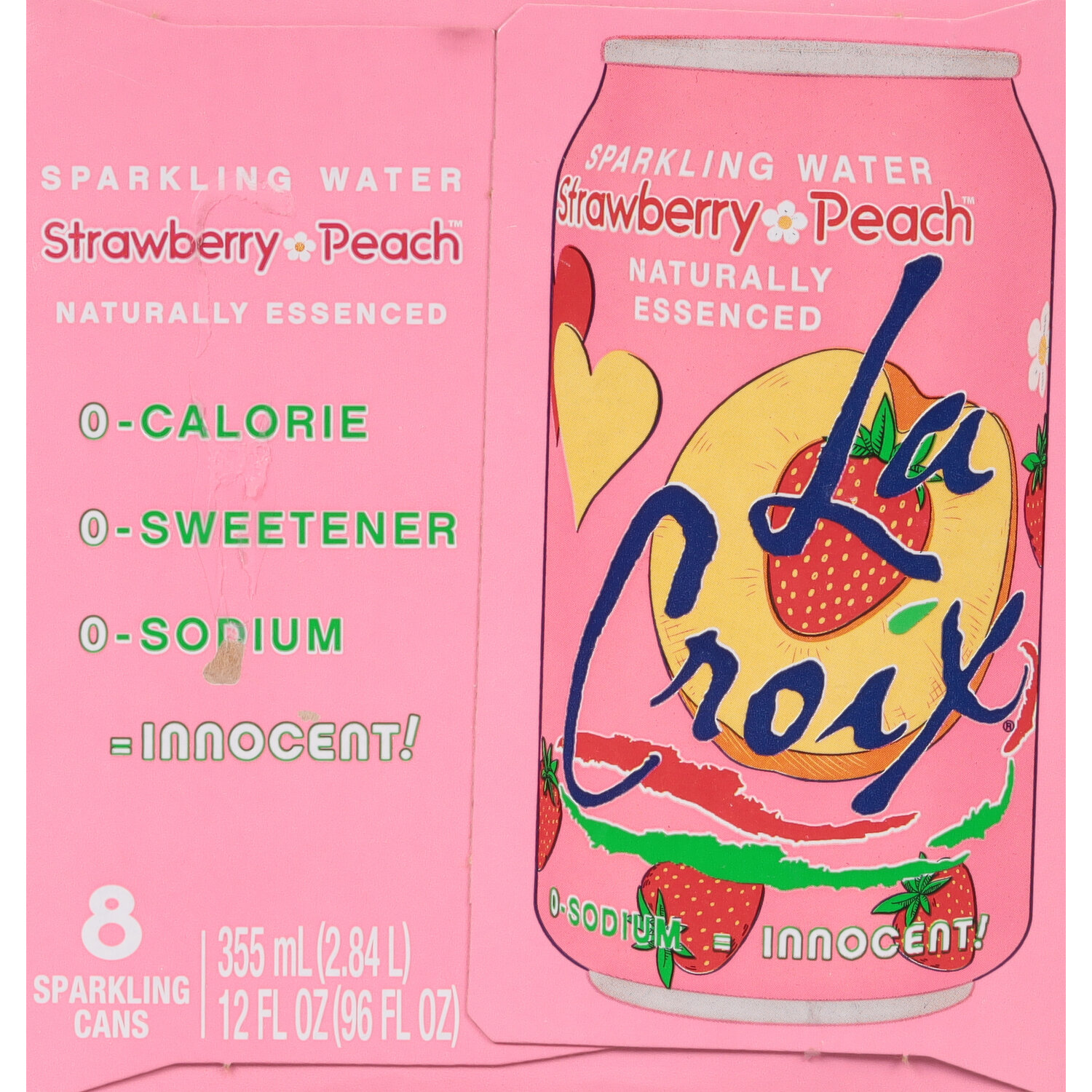 LaCroix Strawberry Peach Sparkling Water - Smart & Final