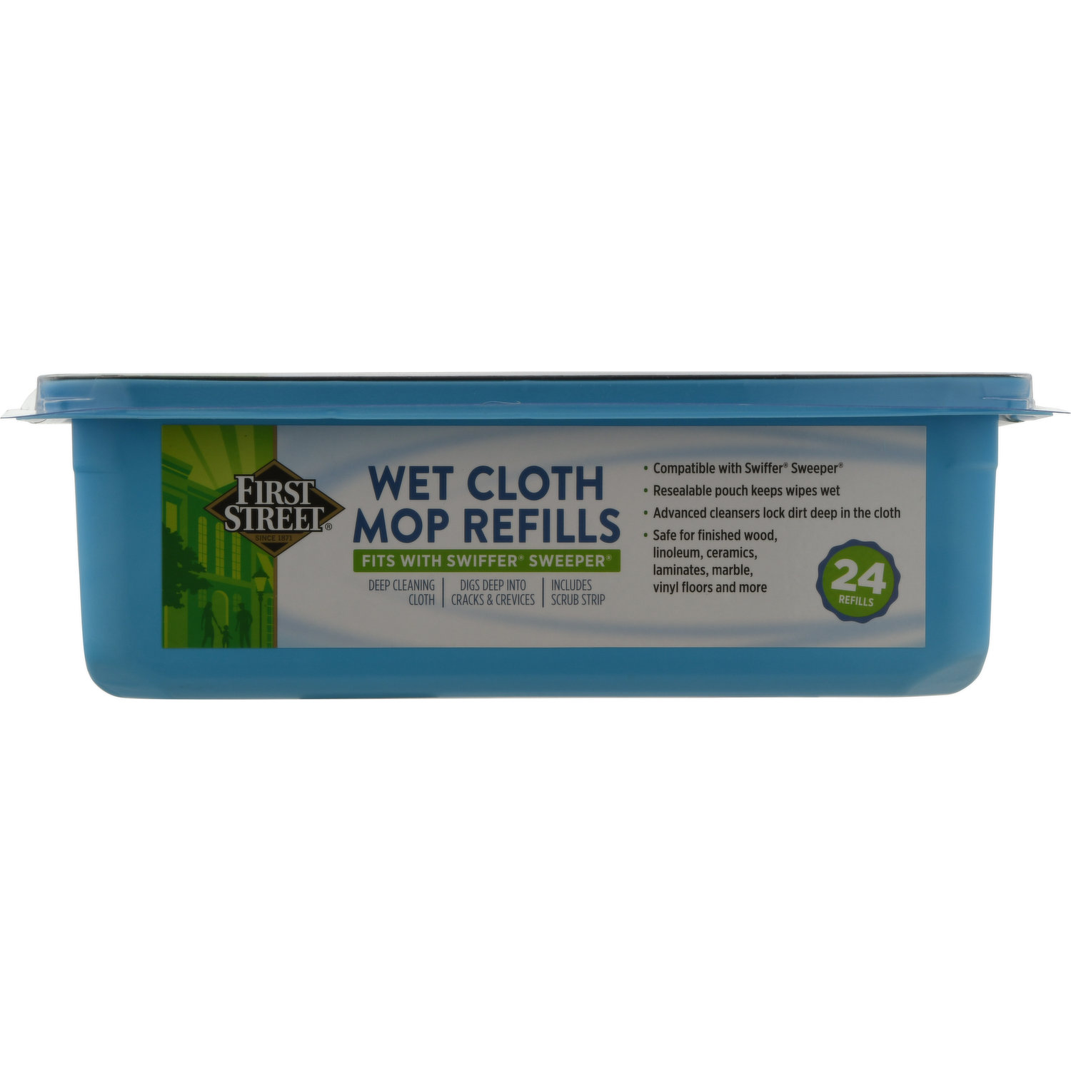 Great Value Microfiber Super Absorbent Dust Flip Mop Refill, 18 in, 1ct