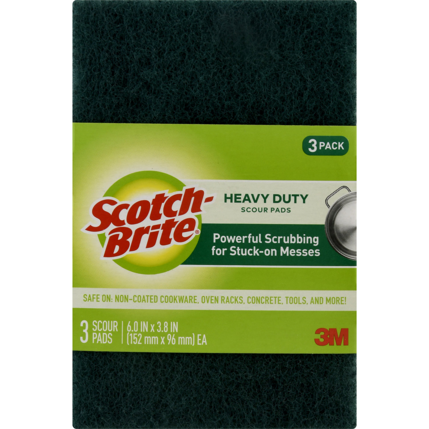 Scotch-Brite Scour Pads, Heavy Duty Scouring Pads for Cleaning Kitchen and  Household, multipurpose Scour Pads, 8 Scouring Pads