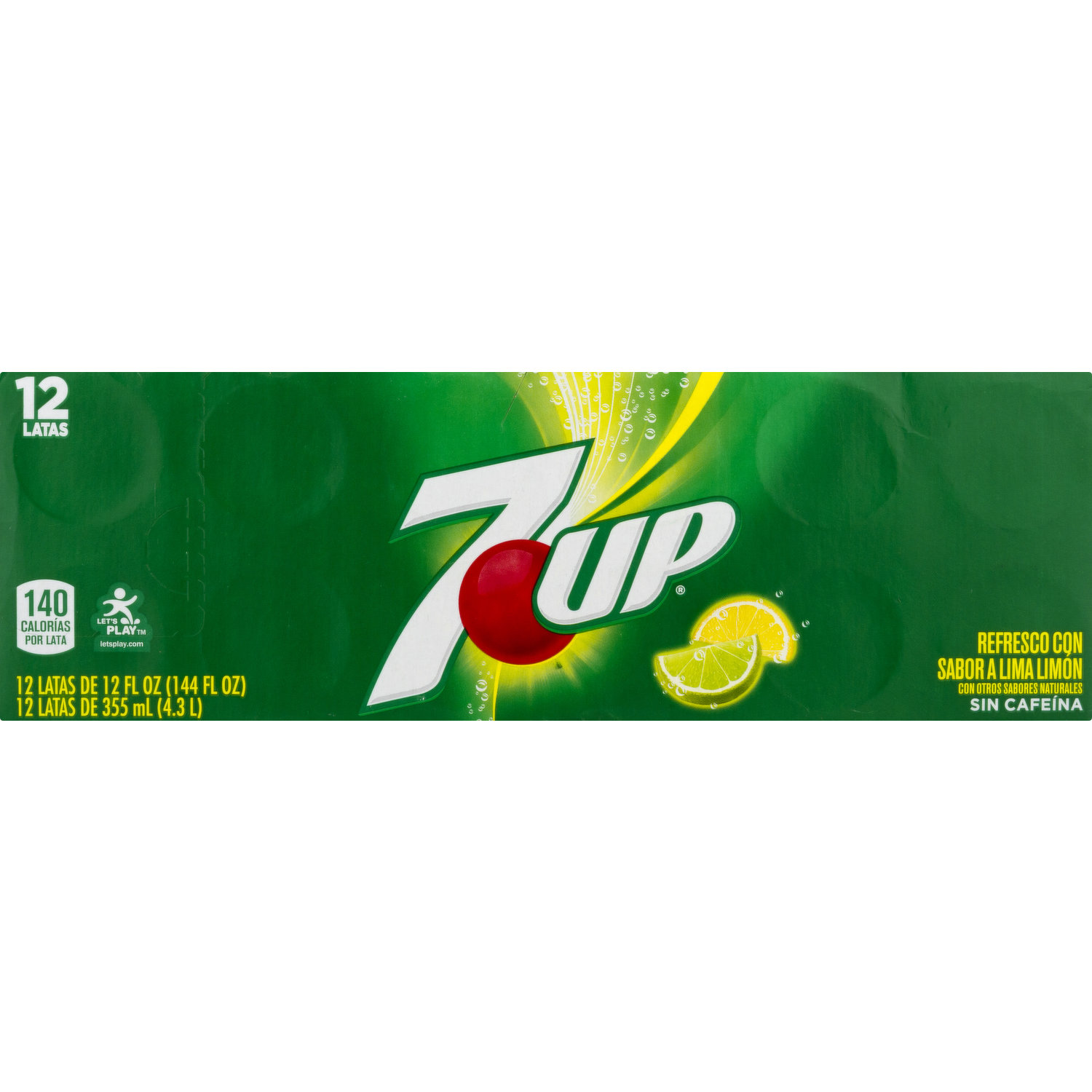 7 UP Cool Drink Soda, Lemon Lime Flavored, 12 Pack - Smart