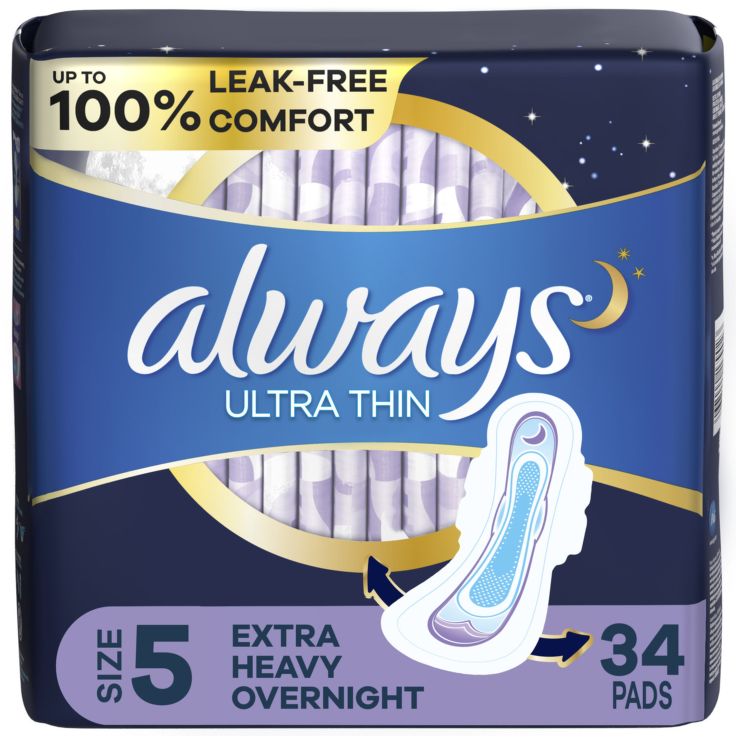 Buy U By Kotex Extra Overnight Ultimate Pads with Wings 6 Pack Online