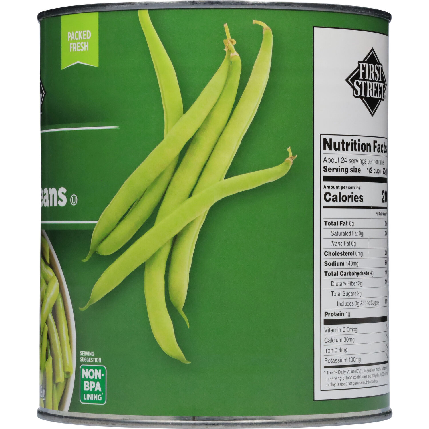 First Street Green Beans, Cut - Smart & Final