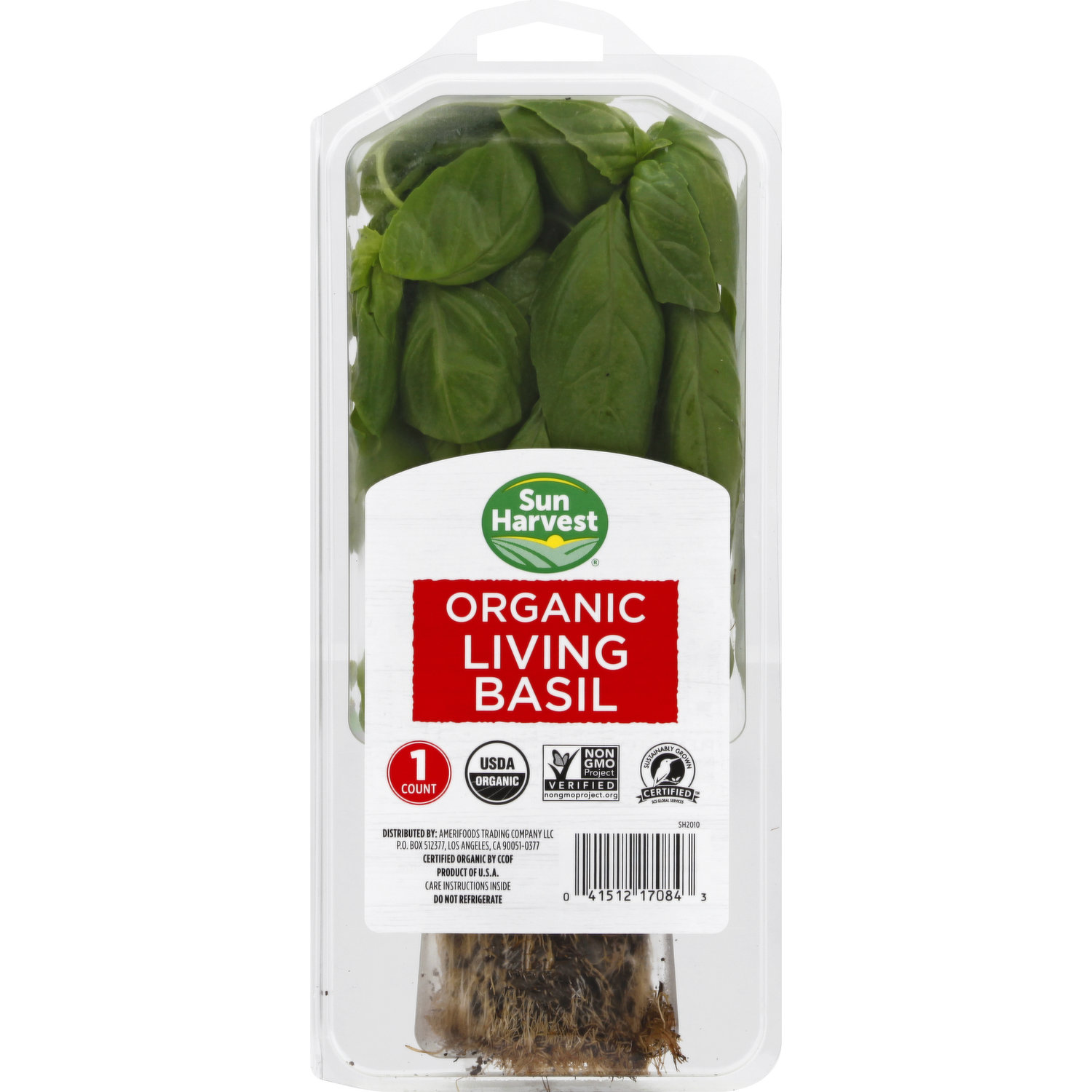 Sun Harvest Living Basil Organic Smart Final