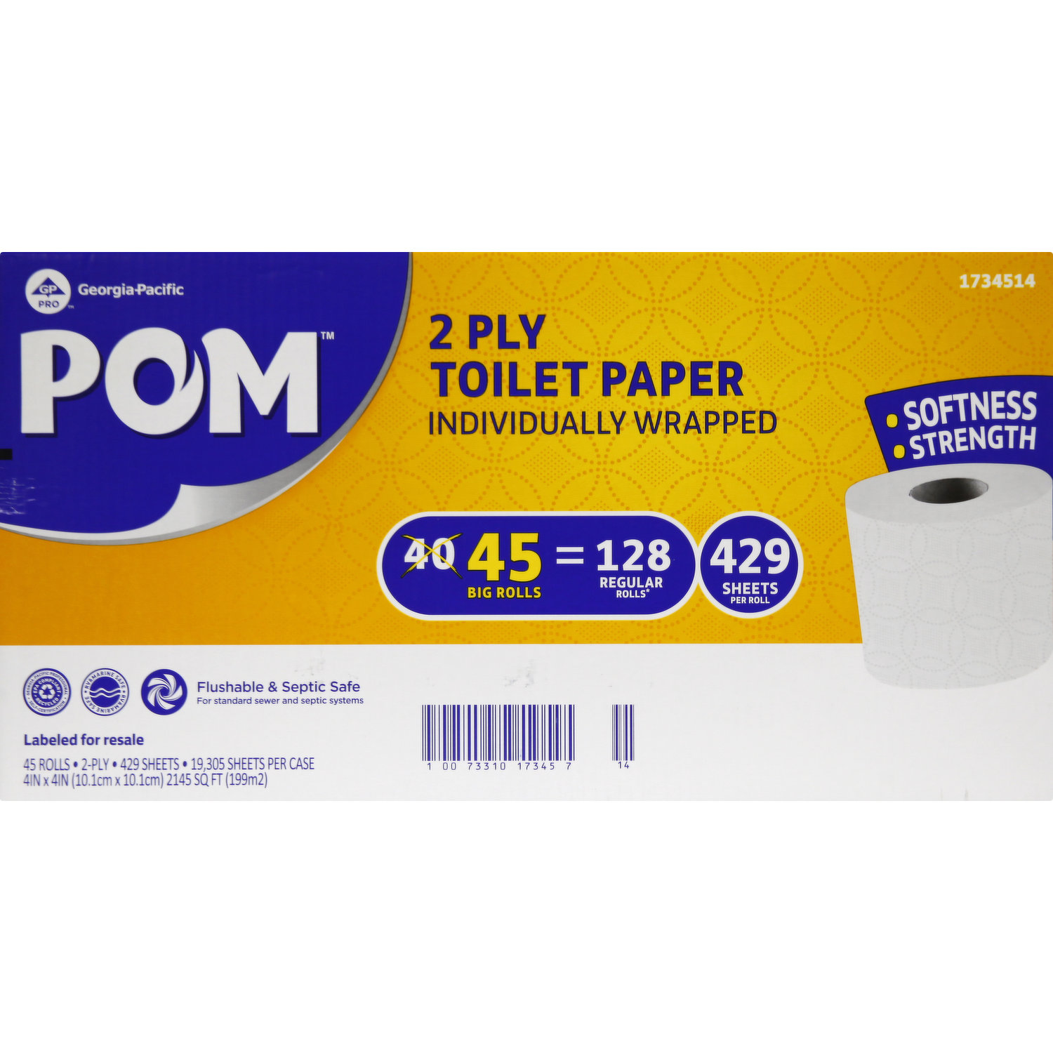 pomページ ジュディ2xsサイズフルセット POM Toilet Paper, 2-Ply - Smart & Final