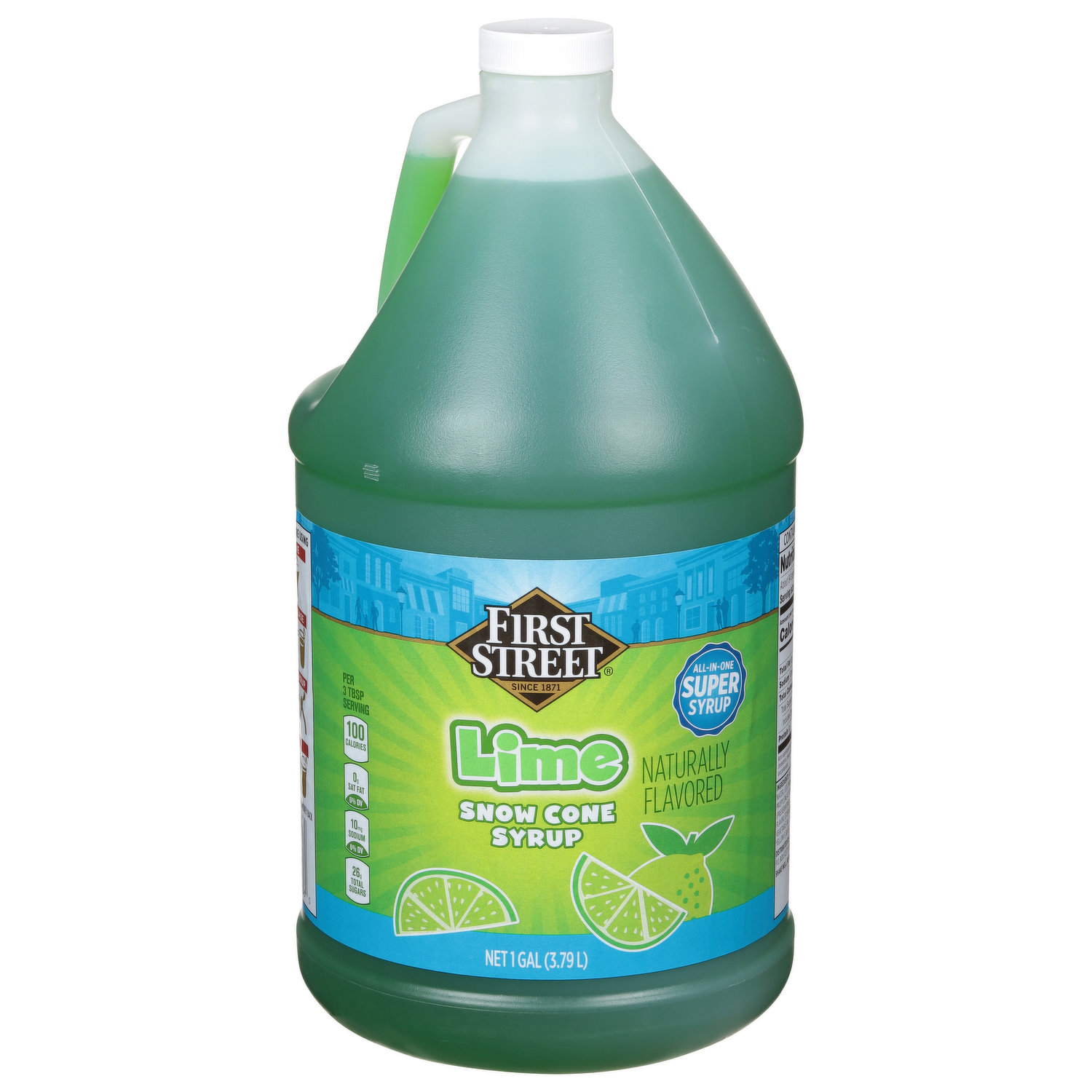 First Street Snow Cone Syrup, Lime - Smart & Final