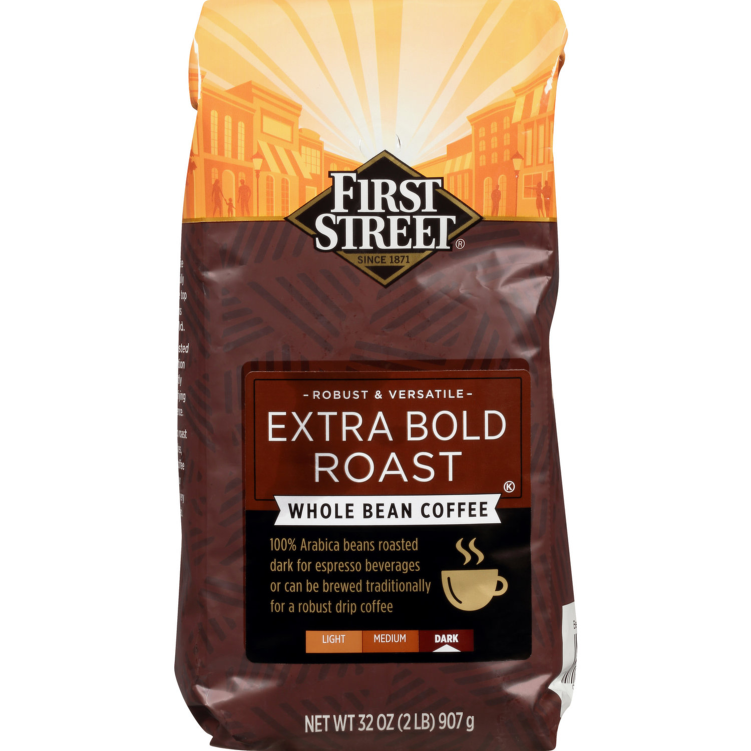 First Street Coffee, Whole Bean, Dark, Extra Bold Roast - Smart & Final