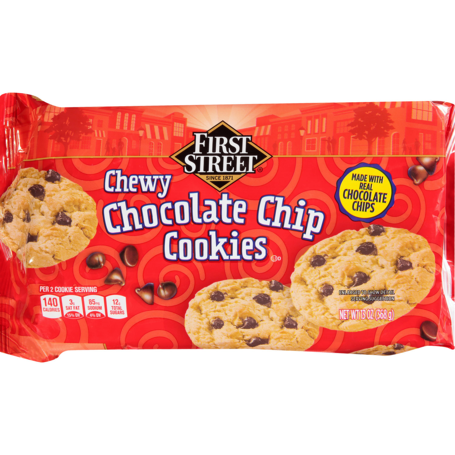 Chips Ahoy Chunky Chocolate Chip Cookies-11.75 oz.-12/Case