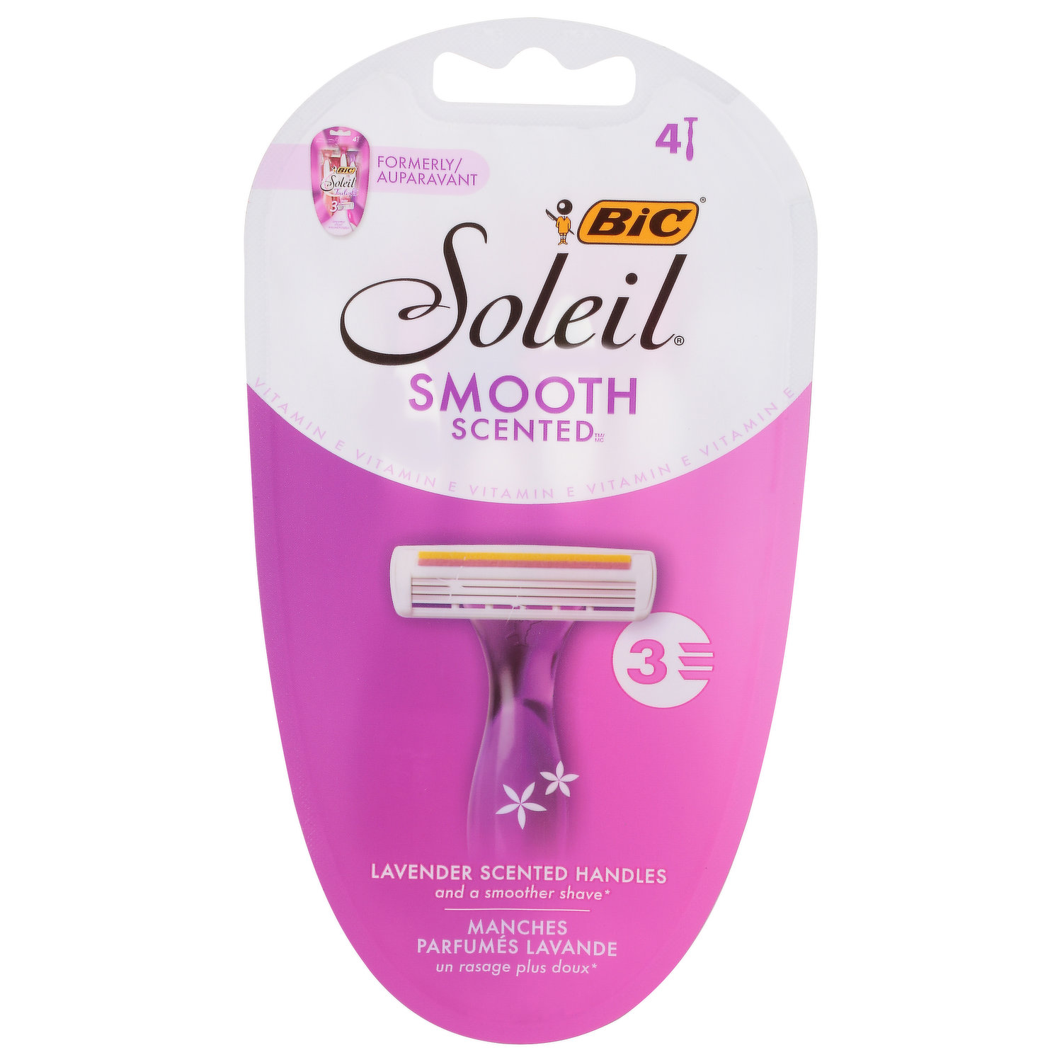 BIC Soleil Colour Collection Sensitive Skin Women's Disposable Razors,  3-Blade, 8-Count, Lubricating Strip with Aloe and Vitamin E for a Smooth  Glide, Pack of 8 