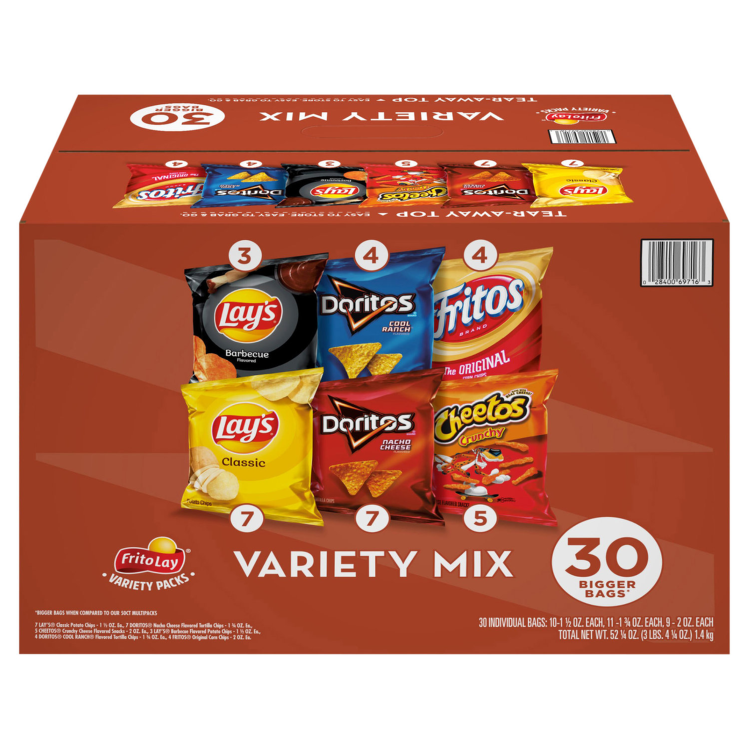 Cheetos Crunchy Snack, Regular Club 50 Ct., 50 Ounces 