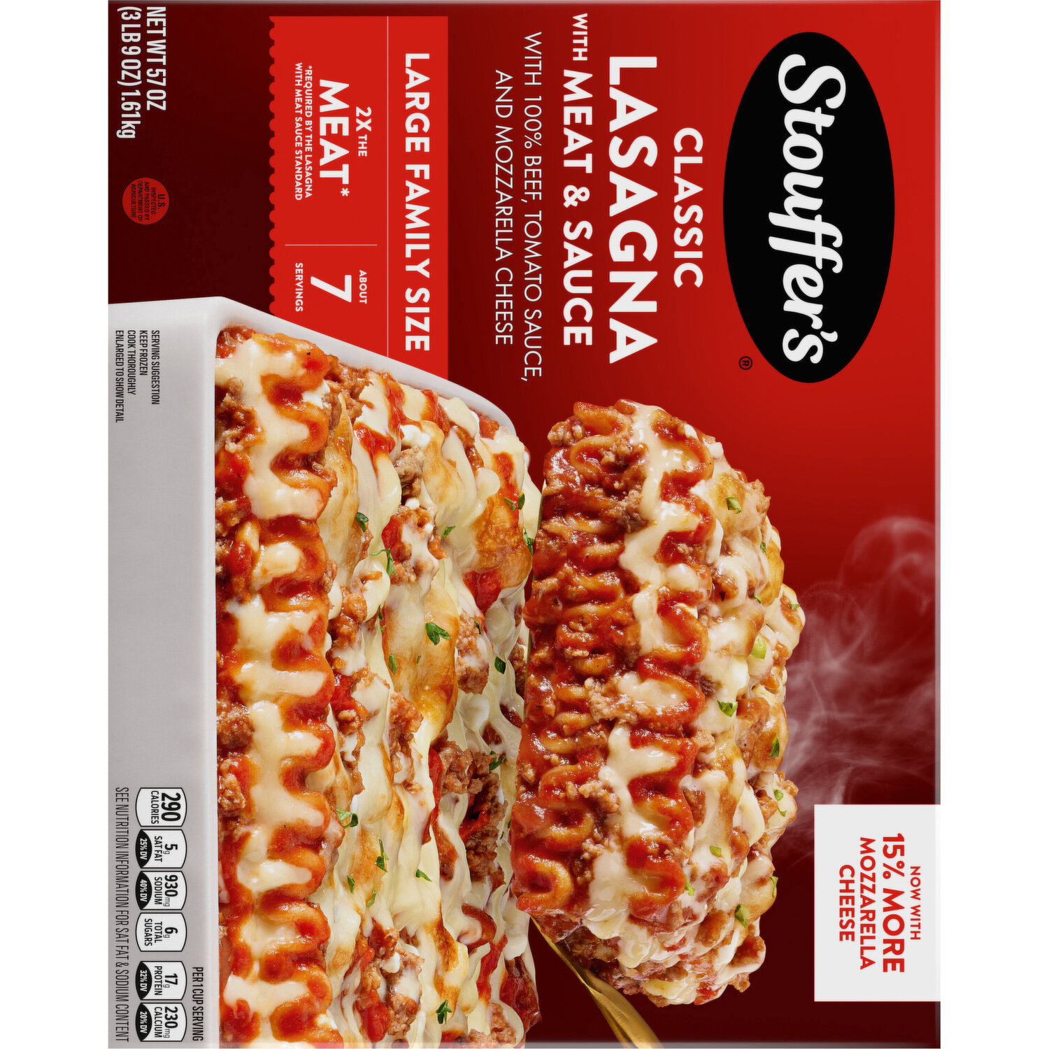 Stouffer's Classic Lasagna with Meat & Sauce Large Family Size