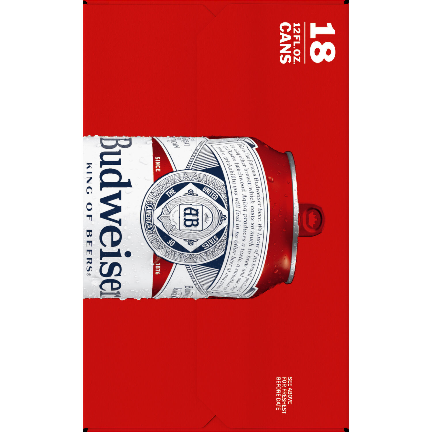 Budweiser Chase Ds Inc. 赤 Lサイズ Amazon.com: Budweiser Signature 12 Ounce Can Cooler - Set of