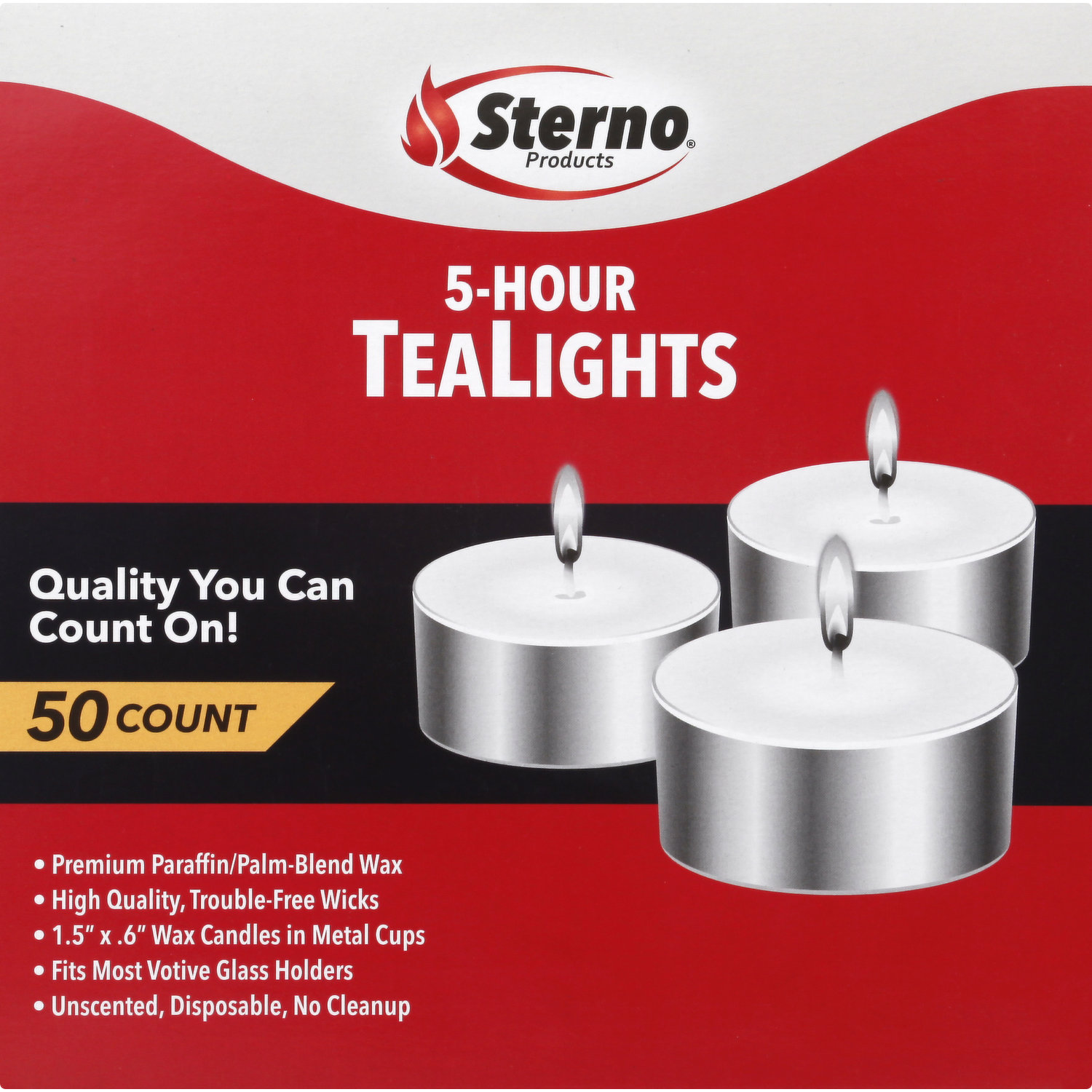 Refillable Tea Light Candles (5 Pack)