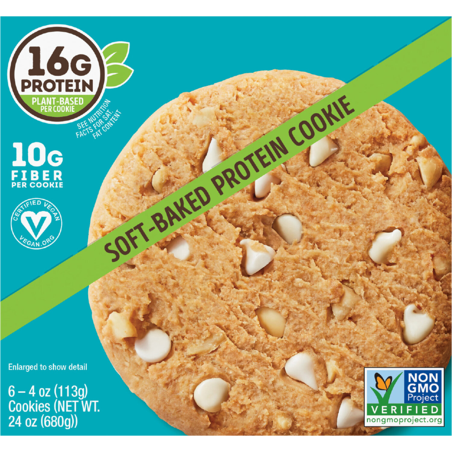 Lenny & Larry's Cookies, Protein, Soft-Baked, White Chocolate