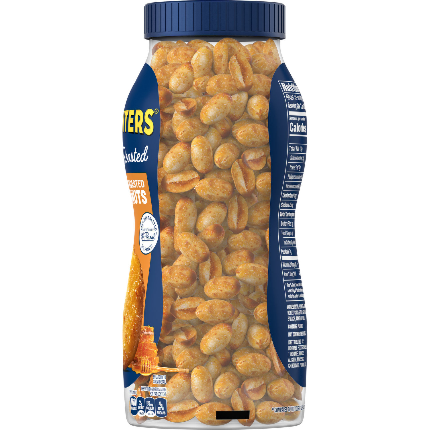 Planters Honey Roasted Peanuts 16 oz bottle, Nuts, Seeds & Trail Mix