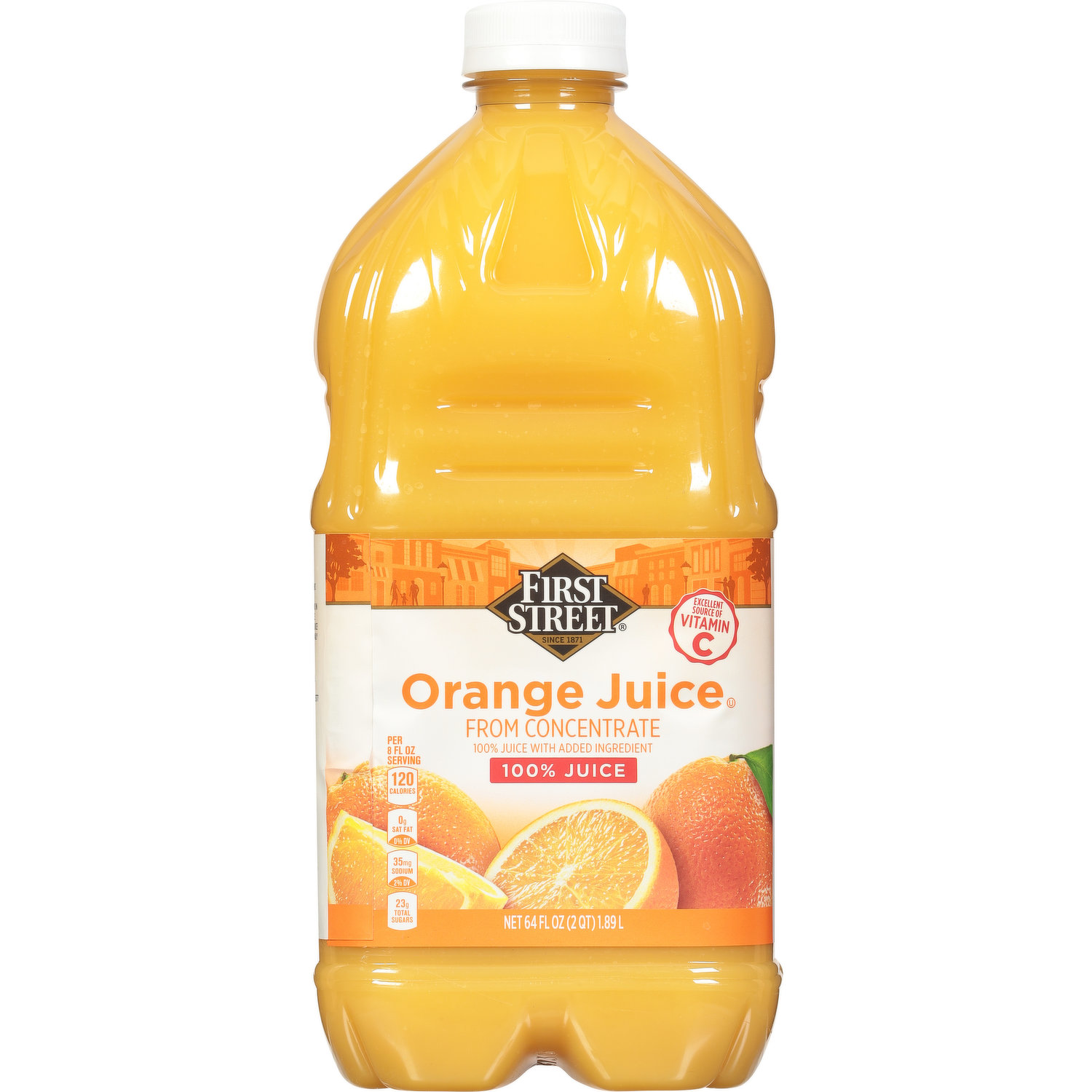 First Street 100% Juice, Orange - Smart & Final