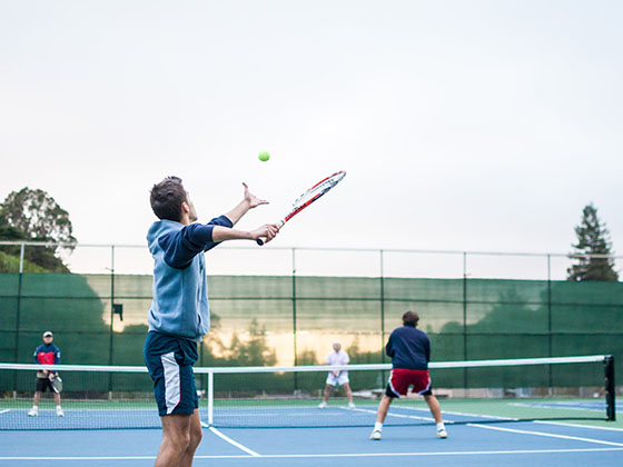 Tennis goals are attained not by strength but by perseverance.