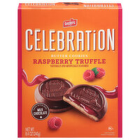 Leclerc Celebration Butter Cookies, Raspberry Truffle, 8.4 Ounce