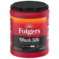 Folgers Coffee, Ground, Dark, Black Silk, 9.6 Ounce