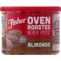 Fisher Almonds, with Sea Salt, Oven Roasted, 10.5 Ounce