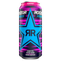 Rockstar Xdurance Energy Drink, Sugar Free, Blue Raz, 16 Fluid ounce