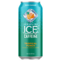 Sparkling Ice +Caffeine Sparkling Water, Zero Sugar, Tropical Punch Flavored