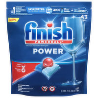 Finish Dishwasher Detergent, Automatic, Power, Tabs, 43 Each