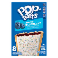 Pop-Tarts Toaster Pastries, Blueberry, Frosted, 8 Pack, 8 Each