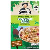 Quaker Oatmeal, Instant, Dinosaur Egg Brown Sugar, 8 Each