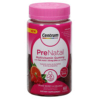 Centrum Multivitamin, 50 mg, Gummies, Mixed Berry & Orange, Prenatal, 60 Each