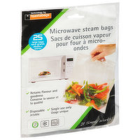 Toastabags Steam Bags, Large, Microwave, 25 Each