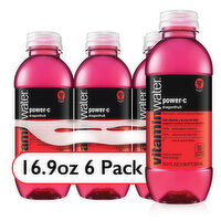 vitaminwater Power-C Electrolyte Enhanced Water W/ Vitamins, Dragonfruit Drinks, 6 Each