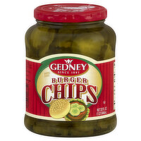 Gedney Burger Chips, Barrel Cured, 32 Ounce