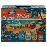 Kona Brewing Co Beer, Wave Rider, Liquid Aloha, Variety Pack, 12 Each