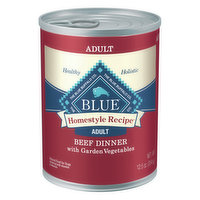 Blue Buffalo Homestyle Recipe Natural Adult Wet Dog Food, Beef, 12.5 Ounce