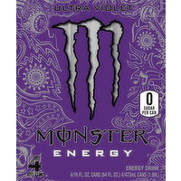 Monster Energy Ultra Violet Sugar Free Energy Drink (16 fl