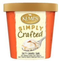 Kemps Ice Cream Simply Crafted, Sea Salt Caramel Truffle, Pint, 15.5 Fluid ounce