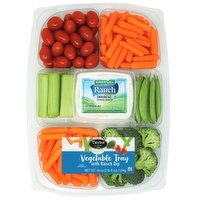 Taylor Farms Gourmet Veggie Tray with Ranch Dip, 40 Ounce