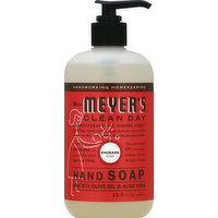 Mrs. Meyer's Hand Soap, Clean Day, Rhubarb Scent, 12.5 Ounce