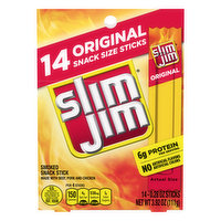 Slim Jim Original Smoked Snack Sized Sticks, 14 Each