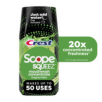 Crest Squeez Squeez Mouthwash Concentrate, Original Mint Flavor, Up to 50 Uses, 50 mL Bottle, 1.69 Fluid ounce