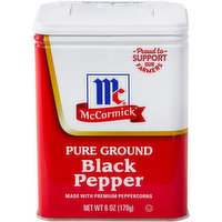 McCormick Pure Ground Black Pepper, 6 Ounce