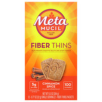 Metamucil Fiber Thins, Psyllium Fiber, Cinnamon Spice, 2 Each