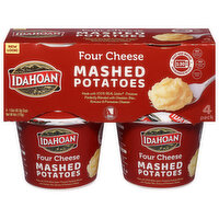 Idahoan Mashed Potatoes, Four Cheese, 4 Pack, 4 Each