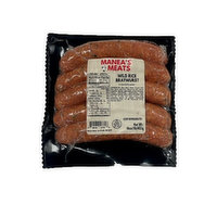 Manea's Bratwurst, Smoked Wild Rice, 16 Ounce