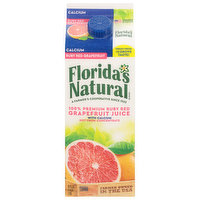 Florida's Natural Juice, Ruby Red Grapefruit, 100% Premium, 52 Fluid ounce