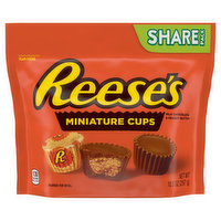 Reese's Miniature Cups, Milk Chocolate & Peanut Butter, Share Pack, 10.5 Ounce