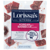 Lorissa's Kitchen Beef Steak Strips, Tender, Korean Barbecue, 2.25 Ounce