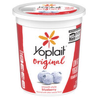 Yoplait Original Yogurt, Low Fat, Blueberry, Smooth Style, 2 Pound