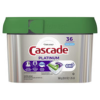 Cascade Cascade Platinum Dishwasher Detergent Pods + Oxi, Fresh, 36 Count, 36 Each